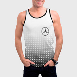 Майка-безрукавка мужская Mercedes-Benz, цвет: 3D-черный — фото 2