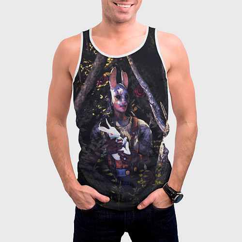 Мужская майка без рукавов Dead by Daylight / 3D-Белый – фото 3