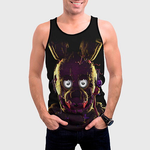 Мужская майка без рукавов FNAF 2 / 3D-Черный – фото 3
