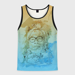 Майка-безрукавка мужская Hayao Miyazaki, цвет: 3D-черный