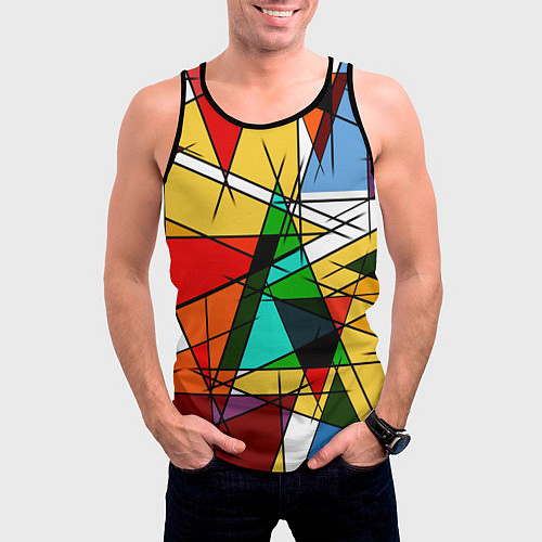 Мужская майка без рукавов ПИКАССО / 3D-Черный – фото 3