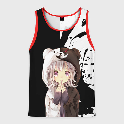 Мужская майка без рукавов Danganropa / 3D-Красный – фото 1