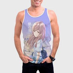 Майка-безрукавка мужская Silent Voice, цвет: 3D-белый — фото 2