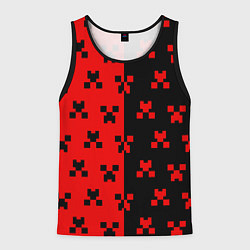 Майка-безрукавка мужская MINECRAFT CREEPER, цвет: 3D-черный