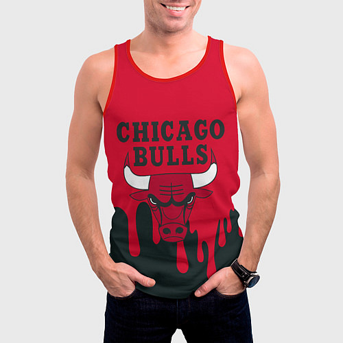 Мужская майка без рукавов Chicago Bulls / 3D-Красный – фото 3