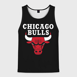 Майка-безрукавка мужская CHICAGO BULLS, цвет: 3D-черный