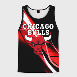 Майка-безрукавка мужская CHICAGO BULLS, цвет: 3D-черный