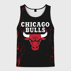 Майка-безрукавка мужская CHICAGO BULLS, цвет: 3D-черный