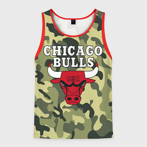 Мужская майка без рукавов CHICAGO BULLS / 3D-Красный – фото 1