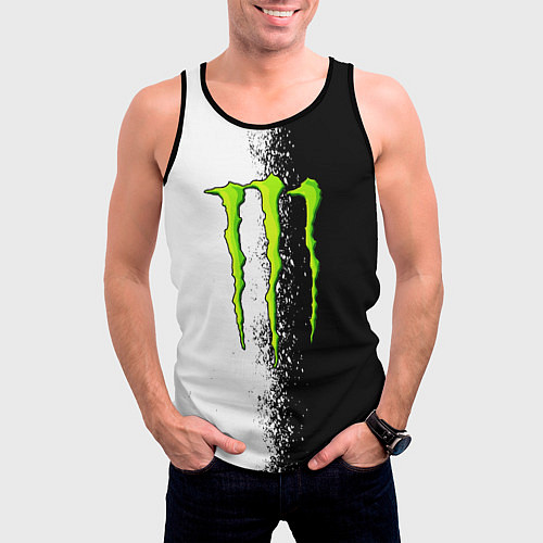 Мужская майка без рукавов MONSTER ENERGY / 3D-Черный – фото 3