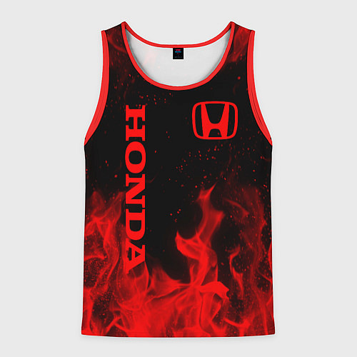 Мужская майка без рукавов HONDA / 3D-Красный – фото 1