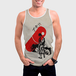 Майка-безрукавка мужская Ink, цвет: 3D-белый — фото 2