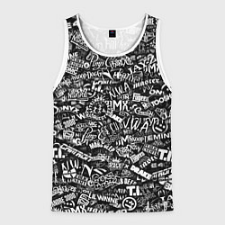 Майка-безрукавка мужская Top Hip Hop, цвет: 3D-белый