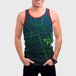 Майка-безрукавка мужская RAZER CYBERSPORT, цвет: 3D-красный — фото 2