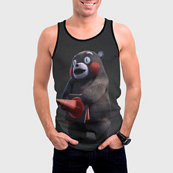 Майка-безрукавка мужская Kumamon, цвет: 3D-черный — фото 2