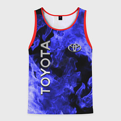 Майка-безрукавка мужская TOYOTA, цвет: 3D-красный