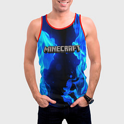 Майка-безрукавка мужская MINECRAFT, цвет: 3D-красный — фото 2