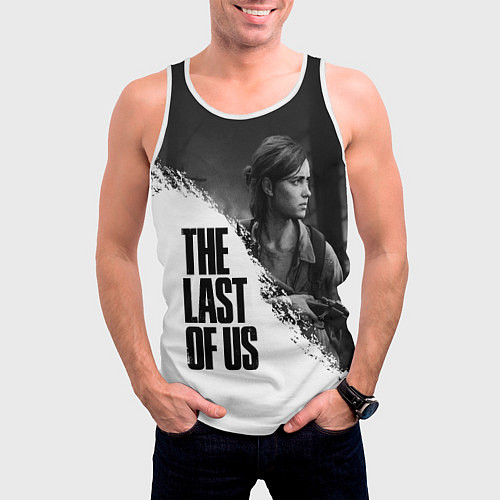 Мужская майка без рукавов THE LAST OF US 2 / 3D-Белый – фото 3