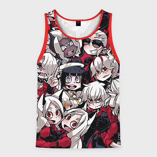 Мужская майка без рукавов Helltaker / 3D-Красный – фото 1