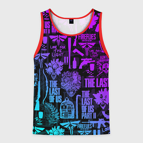 Мужская майка без рукавов THE LAST OF US 2 / 3D-Красный – фото 1