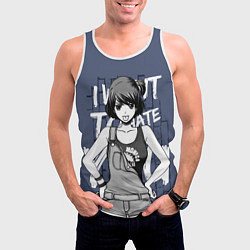 Майка-безрукавка мужская I want to hate you, цвет: 3D-белый — фото 2