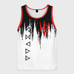 Майка-безрукавка мужская The Witcher, цвет: 3D-красный