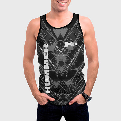 Мужская майка без рукавов HUMMER / 3D-Черный – фото 3