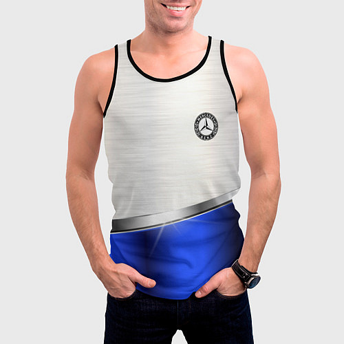 Мужская майка без рукавов MERCEDES-BENZ / 3D-Черный – фото 3