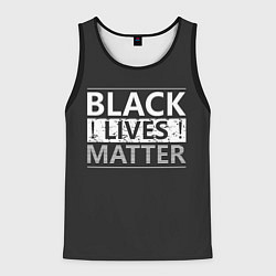 Майка-безрукавка мужская Black lives matter Z, цвет: 3D-черный