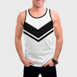 Майка-безрукавка мужская Line, цвет: 3D-черный — фото 2