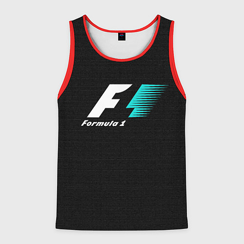 Мужская майка без рукавов Formula 1 / 3D-Красный – фото 1