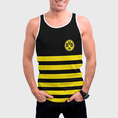 Мужская майка без рукавов BORUSSIA / 3D-Белый – фото 3