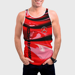 Майка-безрукавка мужская MERCEDES, цвет: 3D-белый — фото 2