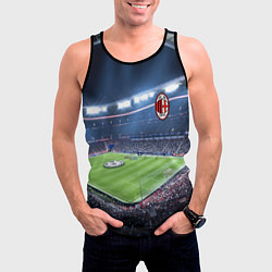 Майка-безрукавка мужская FC MILAN, цвет: 3D-черный — фото 2
