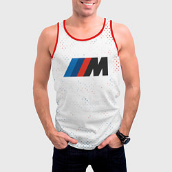 Майка-безрукавка мужская BMW БМВ, цвет: 3D-красный — фото 2
