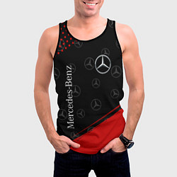 Майка-безрукавка мужская MERCEDES МЕРСЕДЕС, цвет: 3D-черный — фото 2