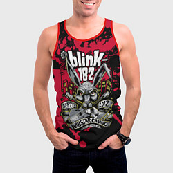 Майка-безрукавка мужская Blink 182, цвет: 3D-красный — фото 2