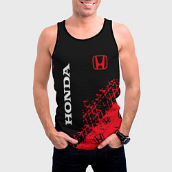 Майка-безрукавка мужская HONDA ХОНДА, цвет: 3D-черный — фото 2