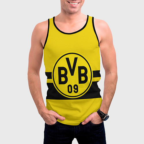 Мужская майка без рукавов BORUSSIA DORTMUND / 3D-Черный – фото 3