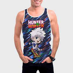 Майка-безрукавка мужская Киллуа Hunter x Hunter, цвет: 3D-белый — фото 2