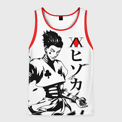 Майка-безрукавка мужская Hunter x Hunter, Hisoka, цвет: 3D-красный