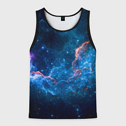 Майка-безрукавка мужская Туманность, цвет: 3D-черный