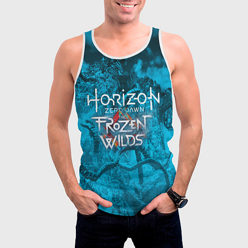 Мужская майка без рукавов Horizon Zero Dawn / 3D-Белый – фото 3