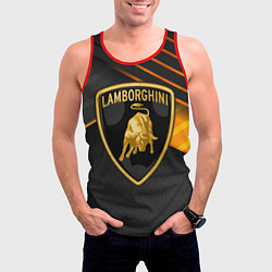Майка-безрукавка мужская Lamborghini, цвет: 3D-красный — фото 2