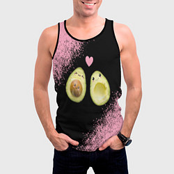 Майка-безрукавка мужская Авокадо, цвет: 3D-черный — фото 2