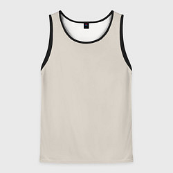 Майка-безрукавка мужская Радуга v2 - бежевый, цвет: 3D-черный