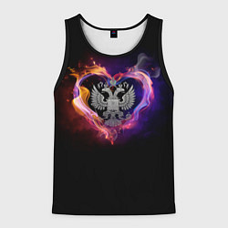 Майка-безрукавка мужская Герб, цвет: 3D-черный