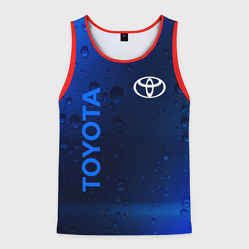 Мужская майка без рукавов TOYOTA ТОЙОТА / 3D-Красный – фото 1