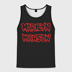 Майка-безрукавка мужская Marilyn Manson, цвет: 3D-черный