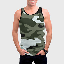 Майка-безрукавка мужская Camouflage 2, цвет: 3D-черный — фото 2